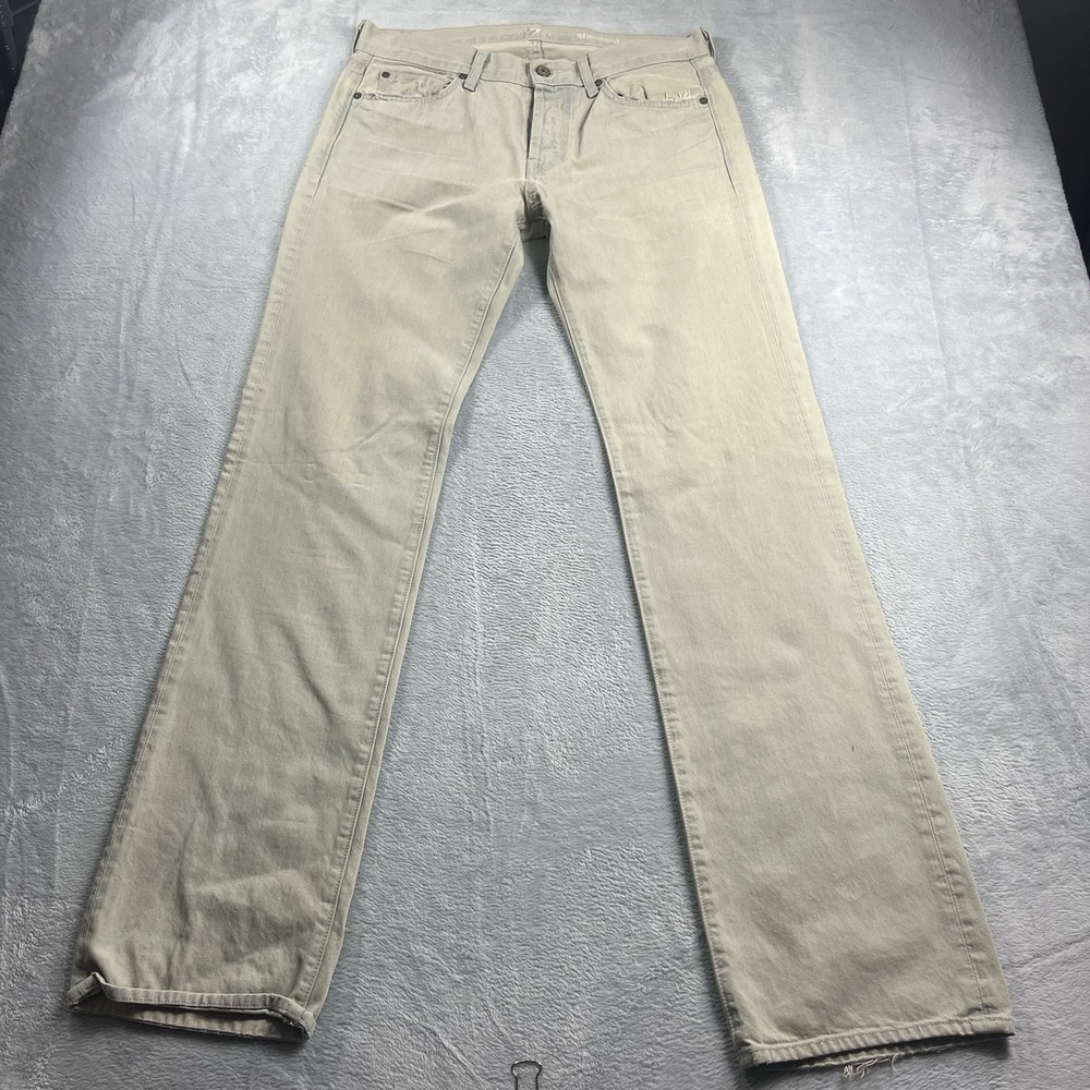 Seven7 For All Mankind Jeans "Standard" Men's Size 33x35 Button Fly Performance